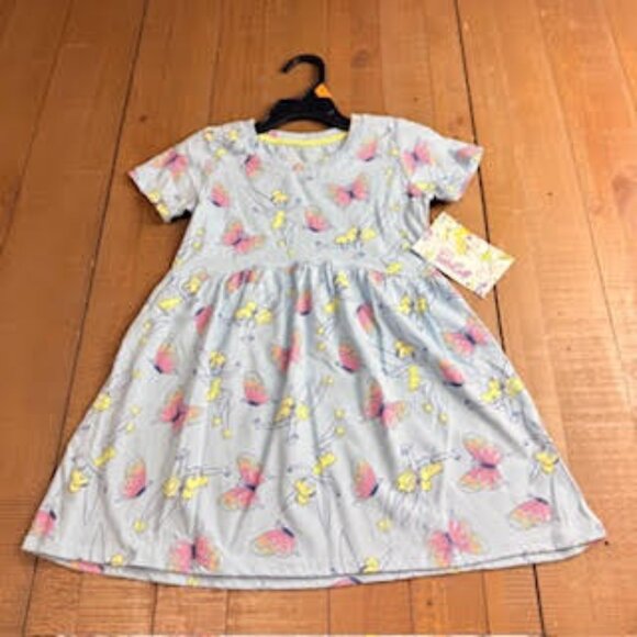 Disney Toddler Dress, Tinker Bell Girls Dress, 4T Princess Dress, Blue Butterfly - Picture 2 of 8
